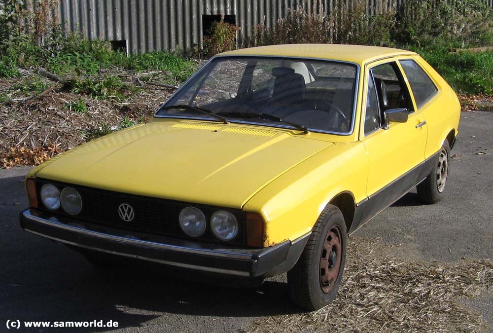 VW Scirocco I TS, Bj. 1974, Sonnengelb, 70 PS
