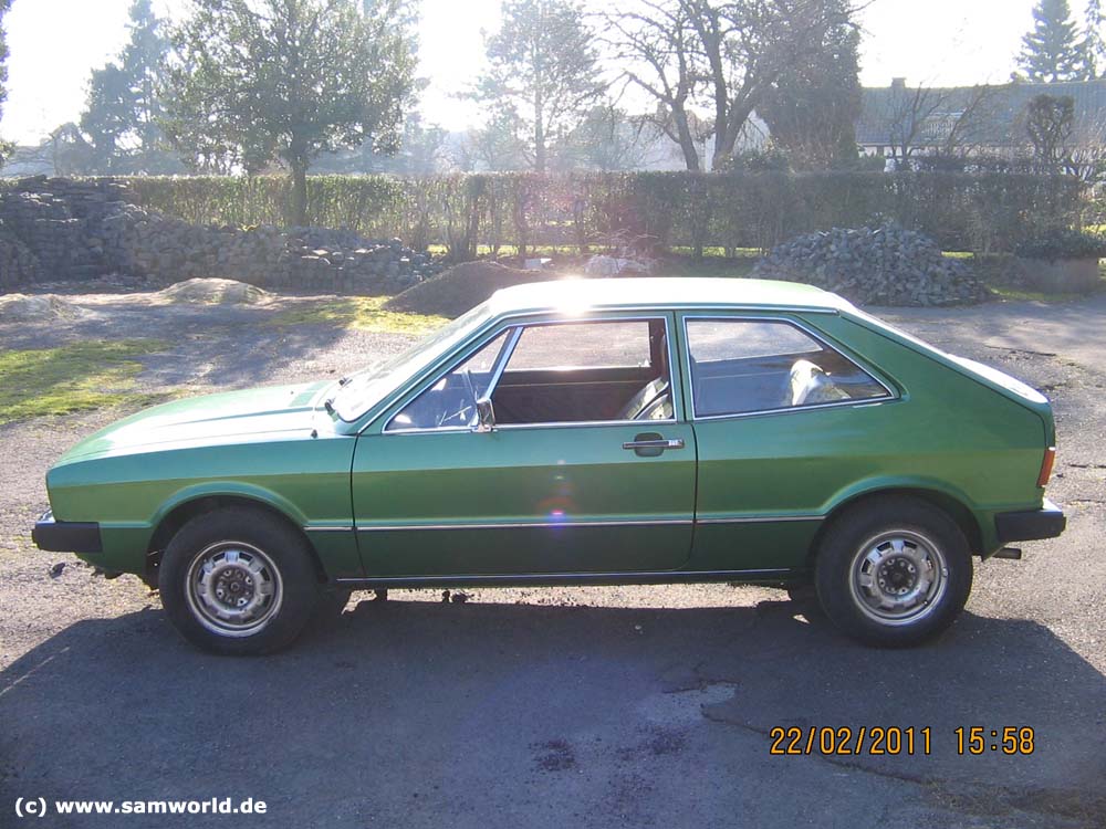 VW Scirocco I TS Automatik, Bj. 1975, Palmagrün metallic, 70 PS – Bild 3