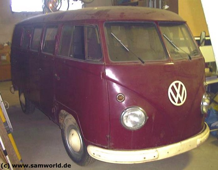 VW T1 Fensterbus, Bj. 1958, Rot, 30 PS